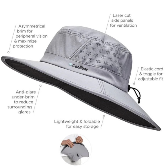 COOLIBAR  Unisex Fore Golf Hat in Steel Gray, Size L/XL - NWT - Picture 3 of 16
